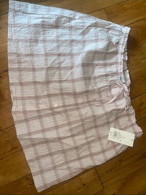 a new day Light Pink Plaid Elastic-Waist Shorts